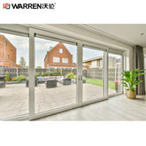 Warren 42 Inch Modern Entry Door Metal Sliding Barn Door 48x96 Exterior Door With Glass Sliding